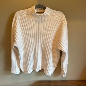 Abercrombie & Fitch Cream Heavy Knit Sweater Size XL